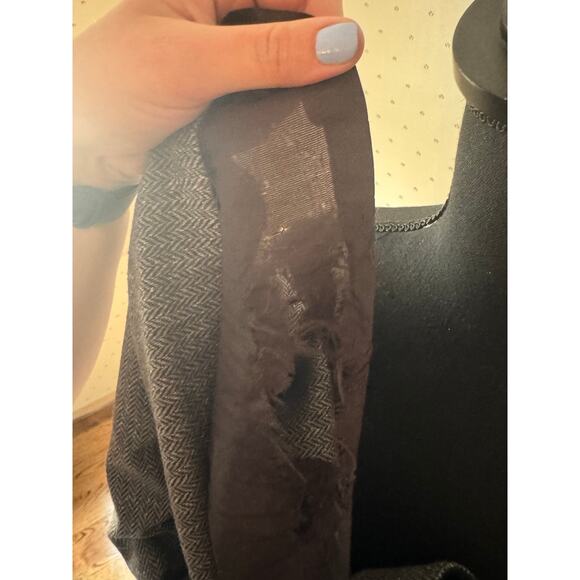 H&M Brown Tweed Midi Skirt Size 10 - Picture 6 of 6